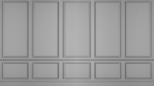 Ściana z białymi panelami Ściana z białymi panelami