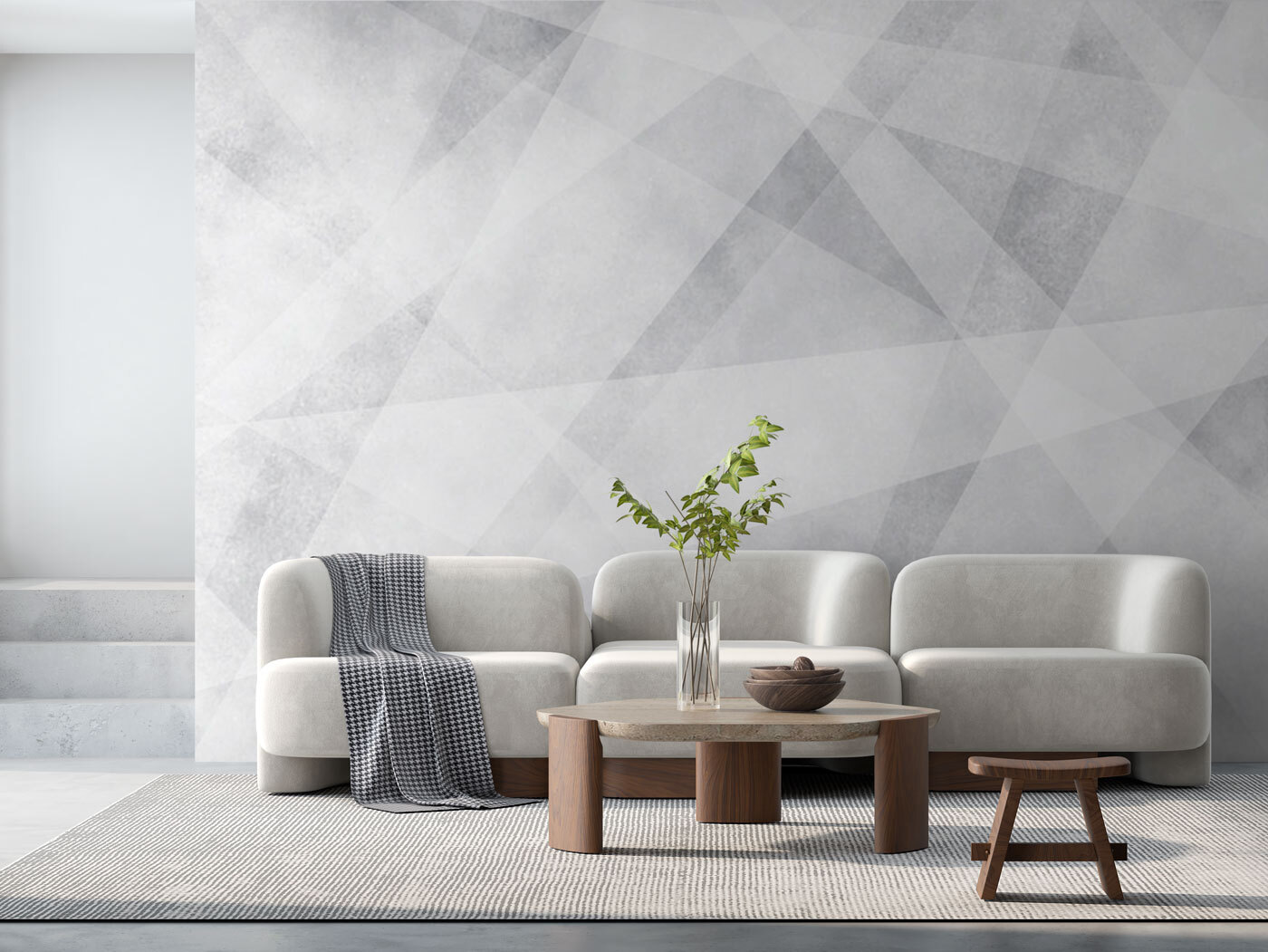 White and grey background