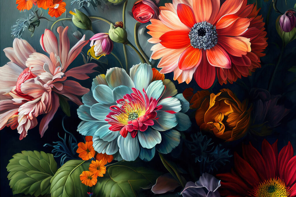 Vibrant blossoms in stunning colors