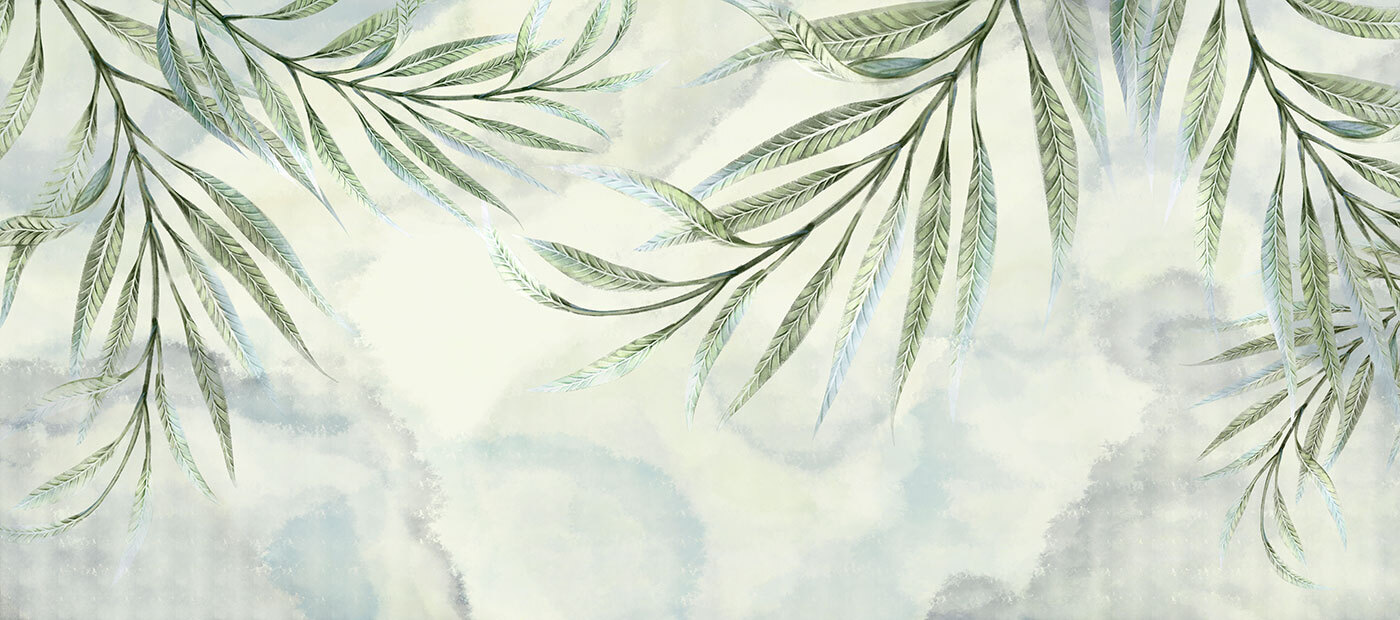 Delicate leaves against a soft backdrop