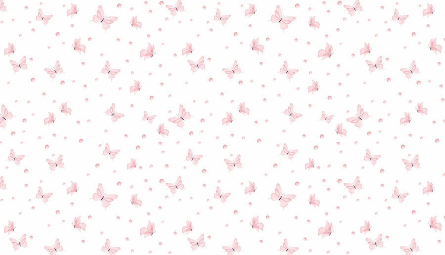 Pattern of butterflies and dots Pattern of butterflies and dots