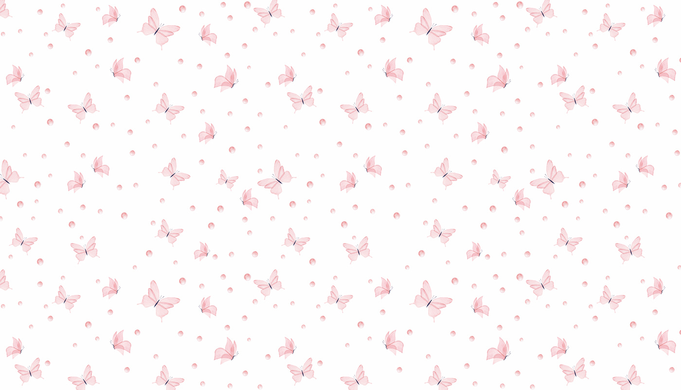 Pattern of butterflies and dots