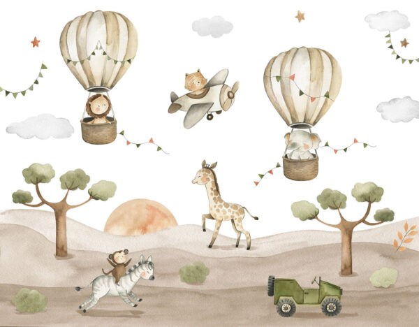 Group of animals in a desert Group of animals in a desert