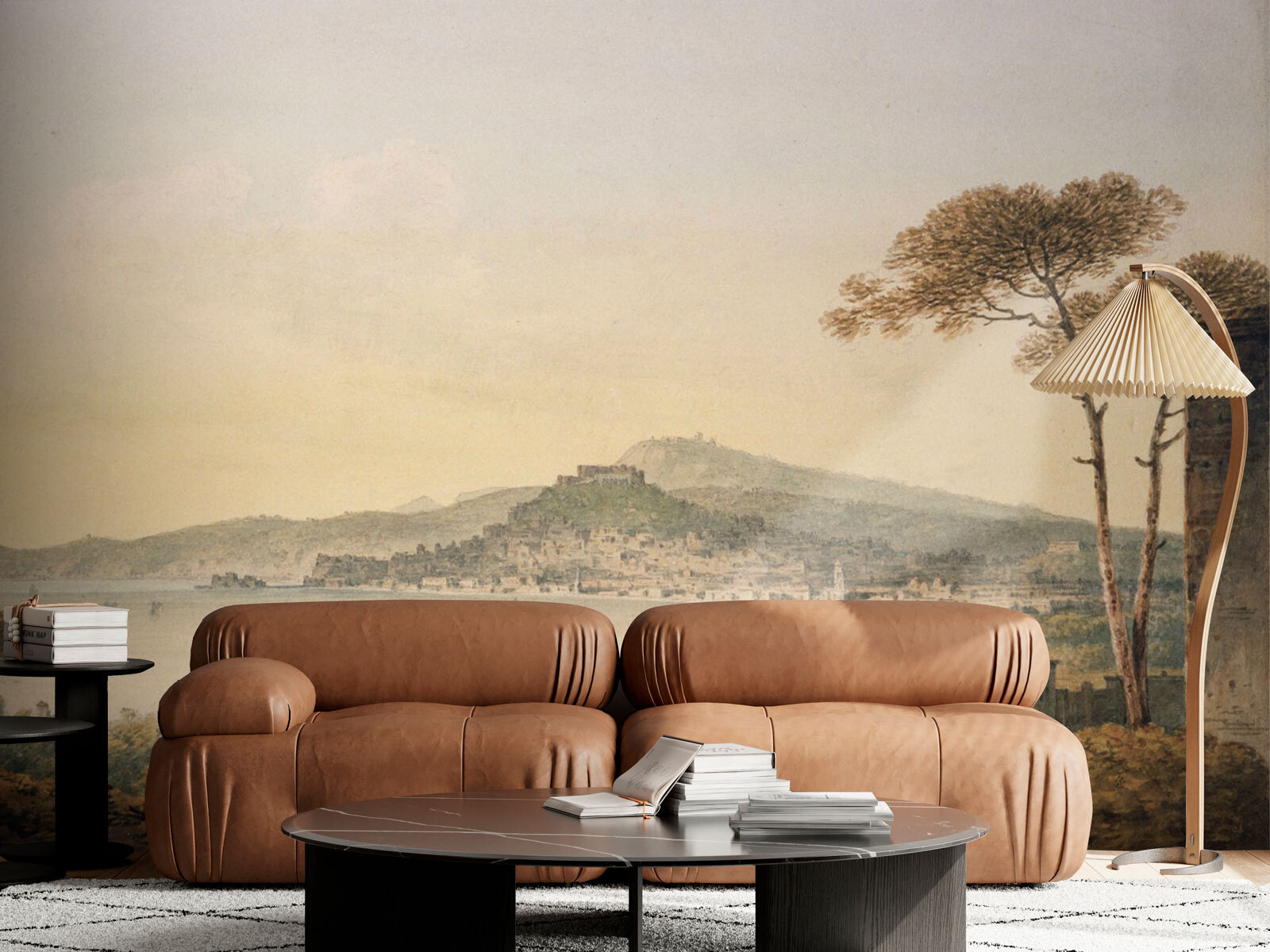 u95155pig1m - Krajobraz z miastem i zbiornikiem wodnym - tegory