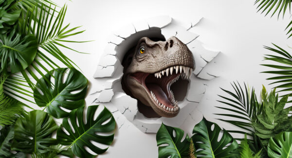 Głowa dinozaura wychodząca z dziury w ścianie u94772p 600x325 - Głowa dinozaura wychodząca z dziury w ścianie