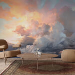 Fototapeta Kolorowe chmury na niebie