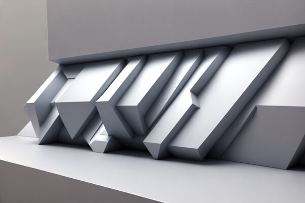 Biała ściana z geometrycznymi kształtami u94692p 600x400 - Biała ściana z geometrycznymi kształtami - tegory