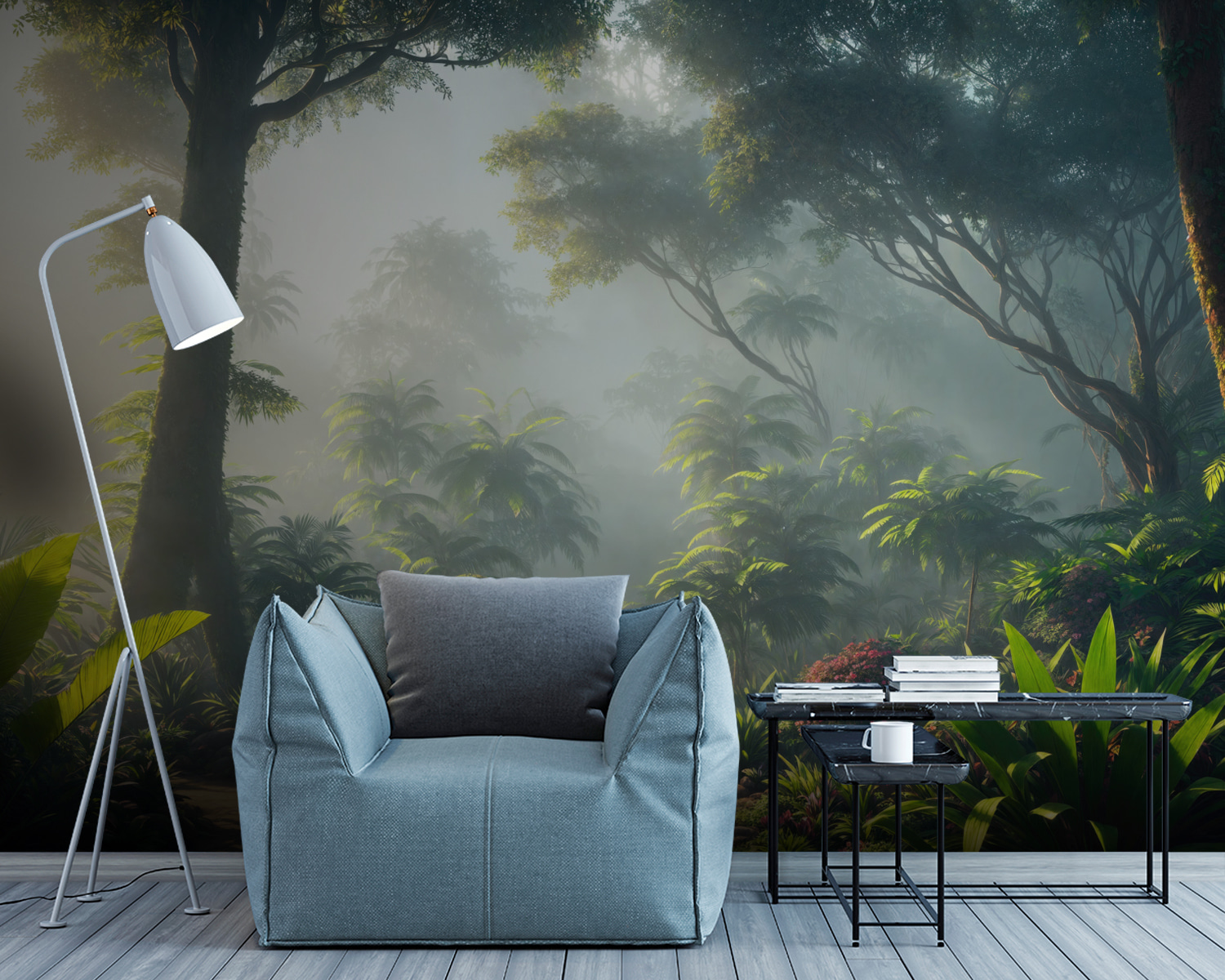 u94517pig7m - Ścieżka przez las z drzewami i roślinami - tegory