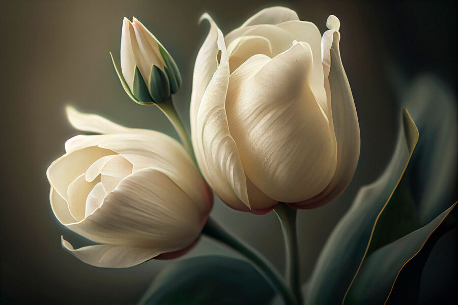 Delikatne tulipany w łagodnych odcieniach. Delikatne tulipany w łagodnych odcieniach.