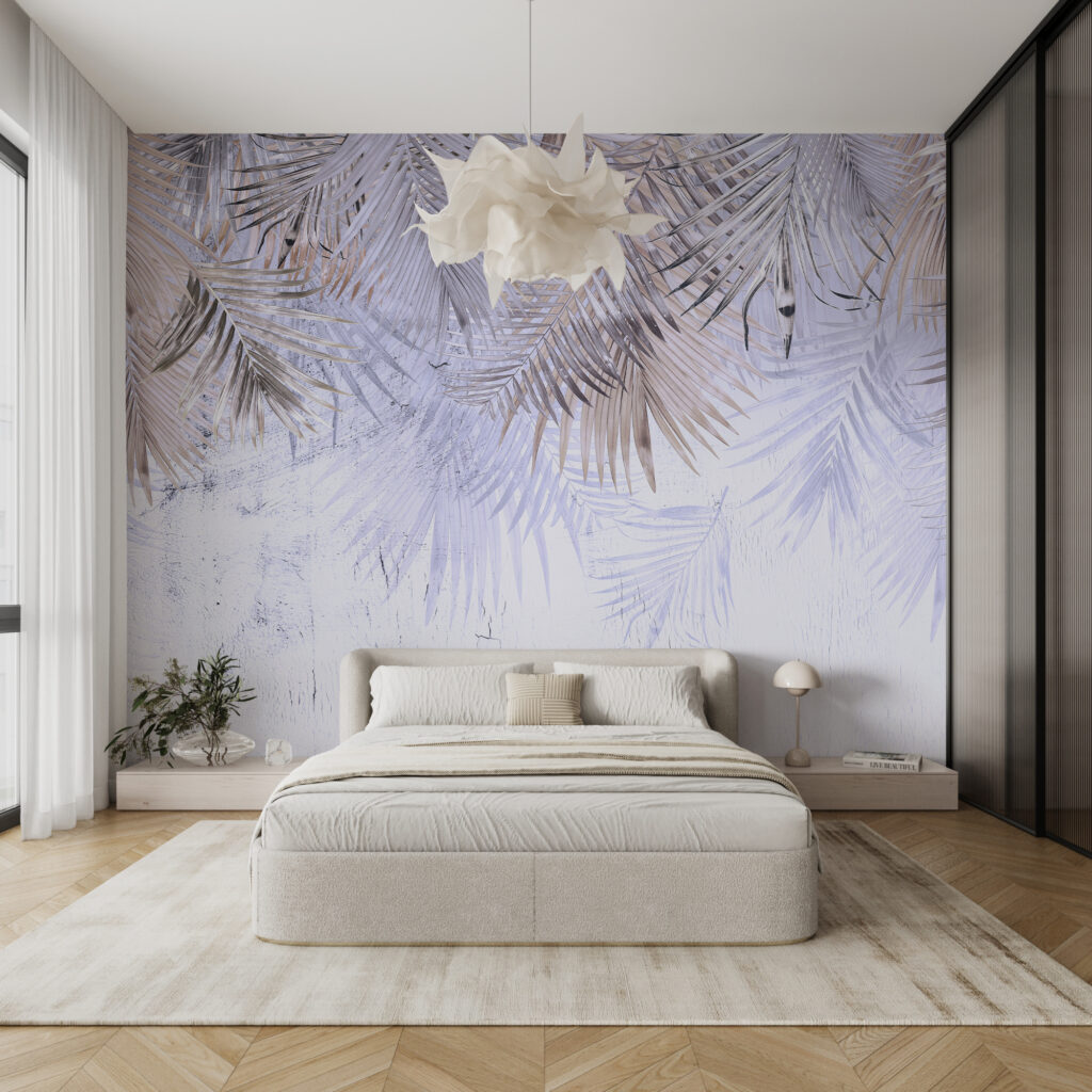 Delicate leaves against a light background