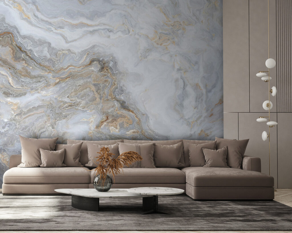 Elegant swirls of soft colors