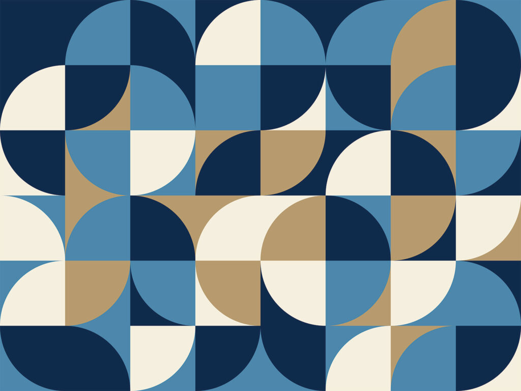 Niebiesko-biały geometryczny wzór Niebiesko-biały geometryczny wzór