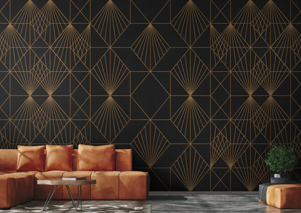 Elegancki metaliczny wzór geometryczny Elegancki metaliczny wzór geometryczny