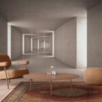 Fototapeta Długi korytarz z wpadającym światłem