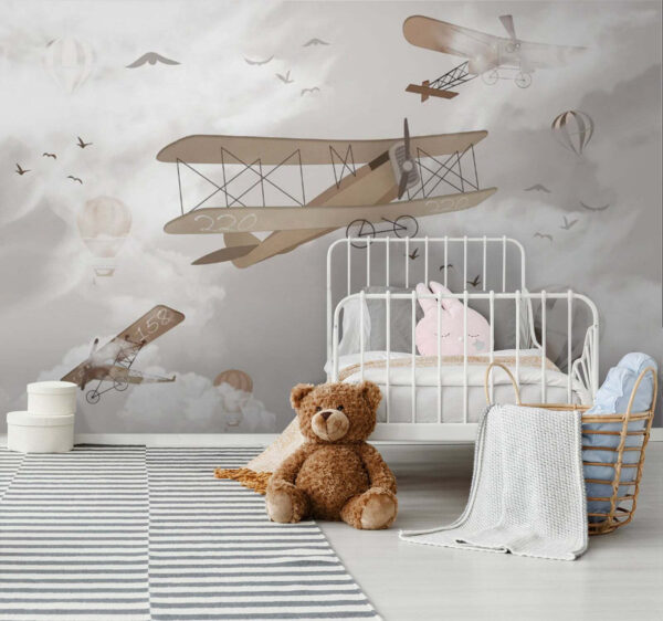 Group of airplanes in the sky Group of airplanes in the sky