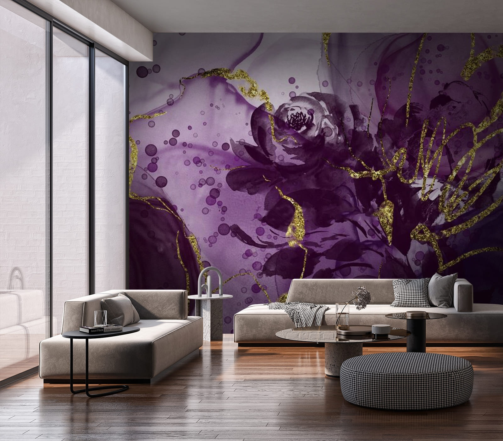 Wyrafinowany kwiatowy wzór akwareli u71854pig1m - Wyrafinowany kwiatowy wzór akwareli - tegory