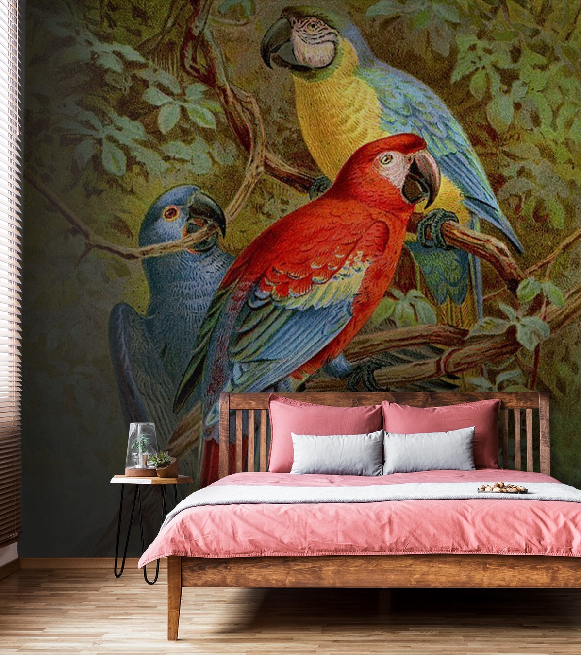 u71620pib1m - Grupa kolorowych ptaków na gałęzi drzewa - tegory