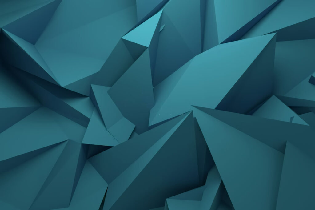 Blue polygonal shapes