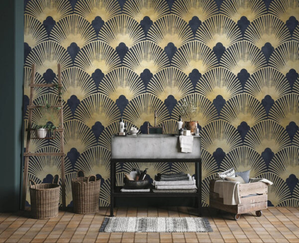 Elegancki symetryczny wzór w stylu art deco. Elegancki symetryczny wzór w stylu art deco.