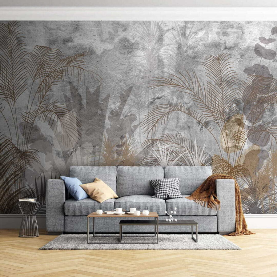 Eleganckie botaniczne wzory w odcieniach.