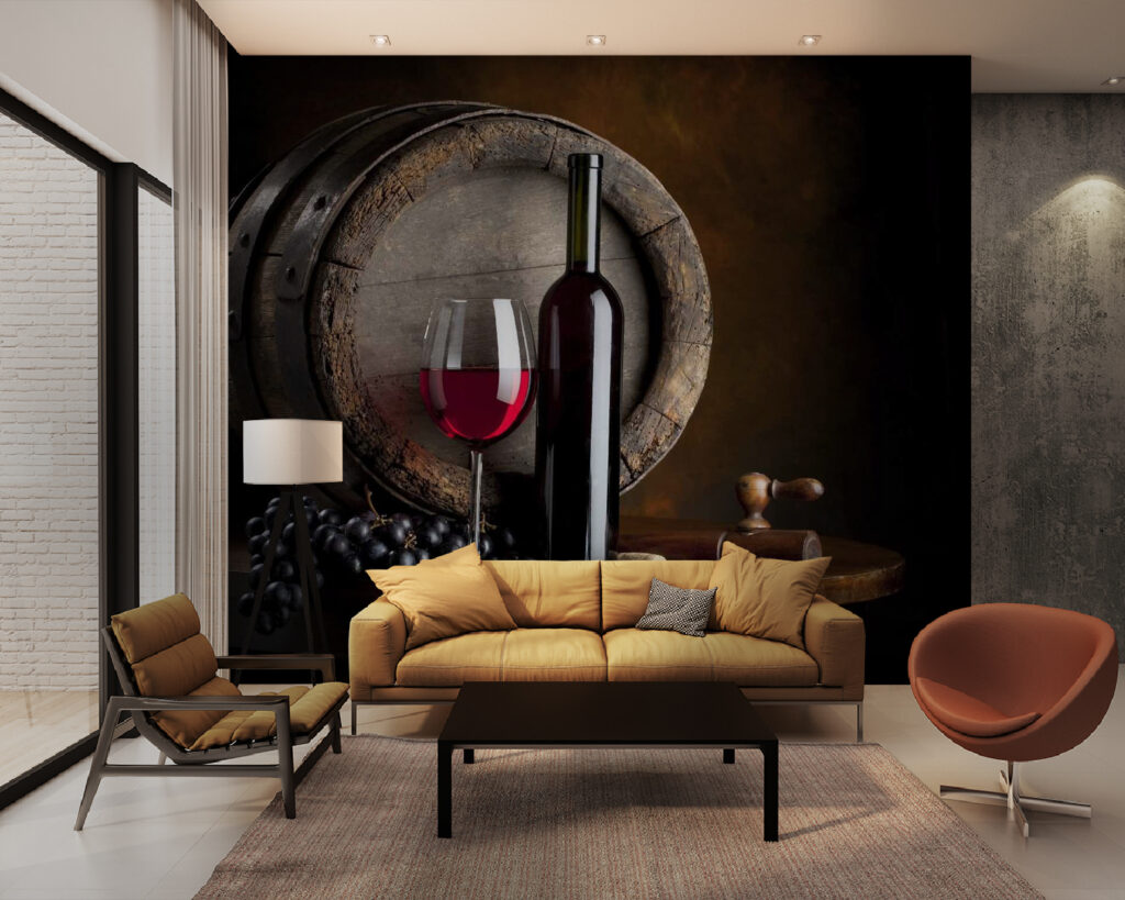 u65206pig28 1024x819 - Butelka wina i kieliszek na stole - tegory