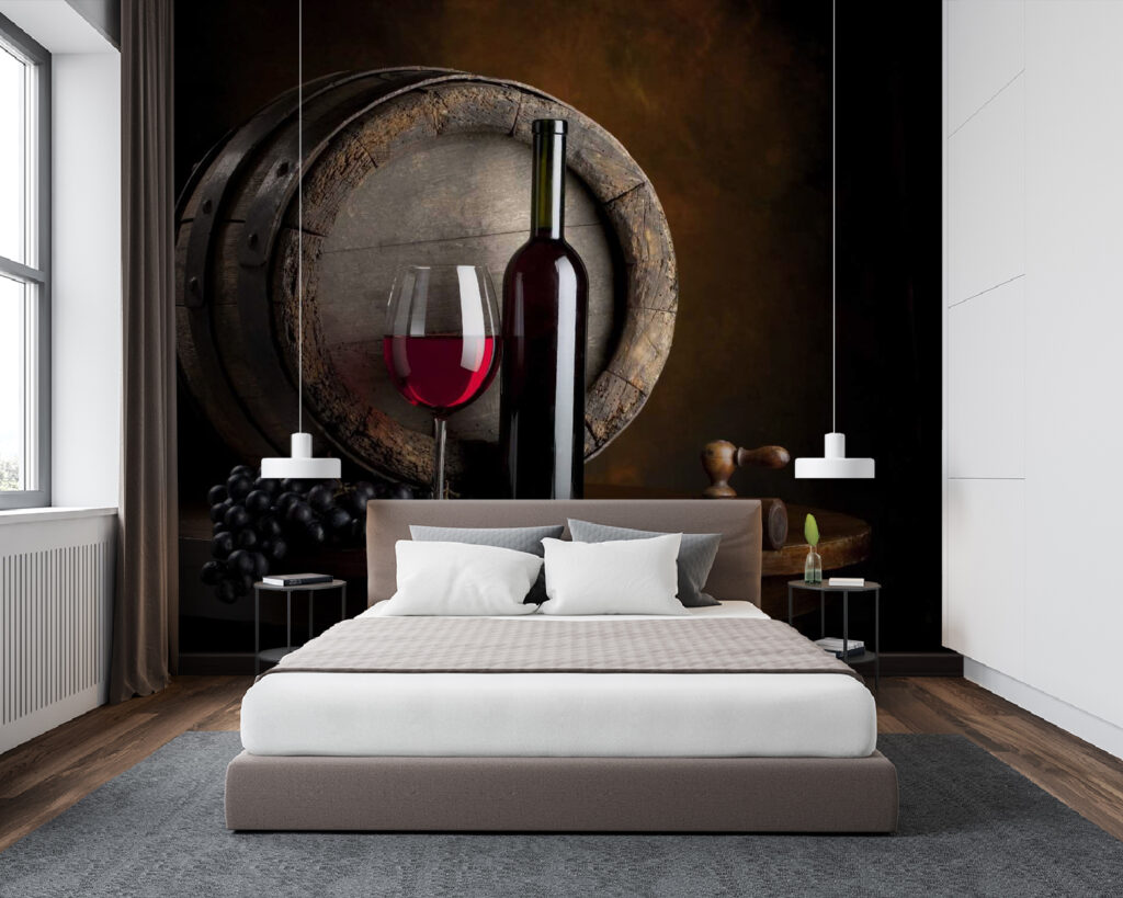 u65206pib94m 1024x819 - Butelka wina i kieliszek na stole - tegory