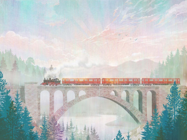 Train on a bridge Train on a bridge