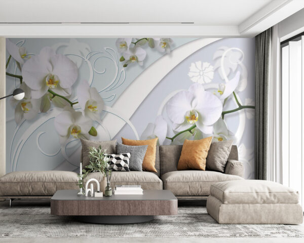 Piękne orchidee na delikatnym tle Piękne orchidee na delikatnym tle