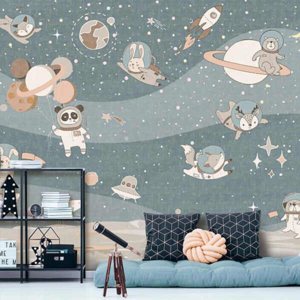 Kreskówkowa scena kosmiczna z planetami i gwiazdami u62416pir1m 600x600 - Kreskówkowa scena kosmiczna z planetami i gwiazdami