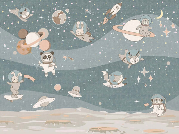 Kreskówkowa scena kosmiczna z planetami i gwiazdami u62416p 600x450 - Kreskówkowa scena kosmiczna z planetami i gwiazdami