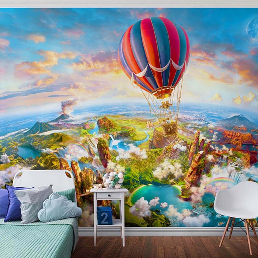 u62124pir1m - Balon na ogrzane powietrze nad krajobrazem - tegory