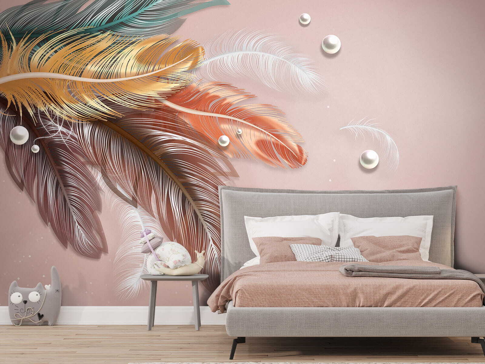 u59817pib1m - Grupa kolorowych piór i pereł - tegory