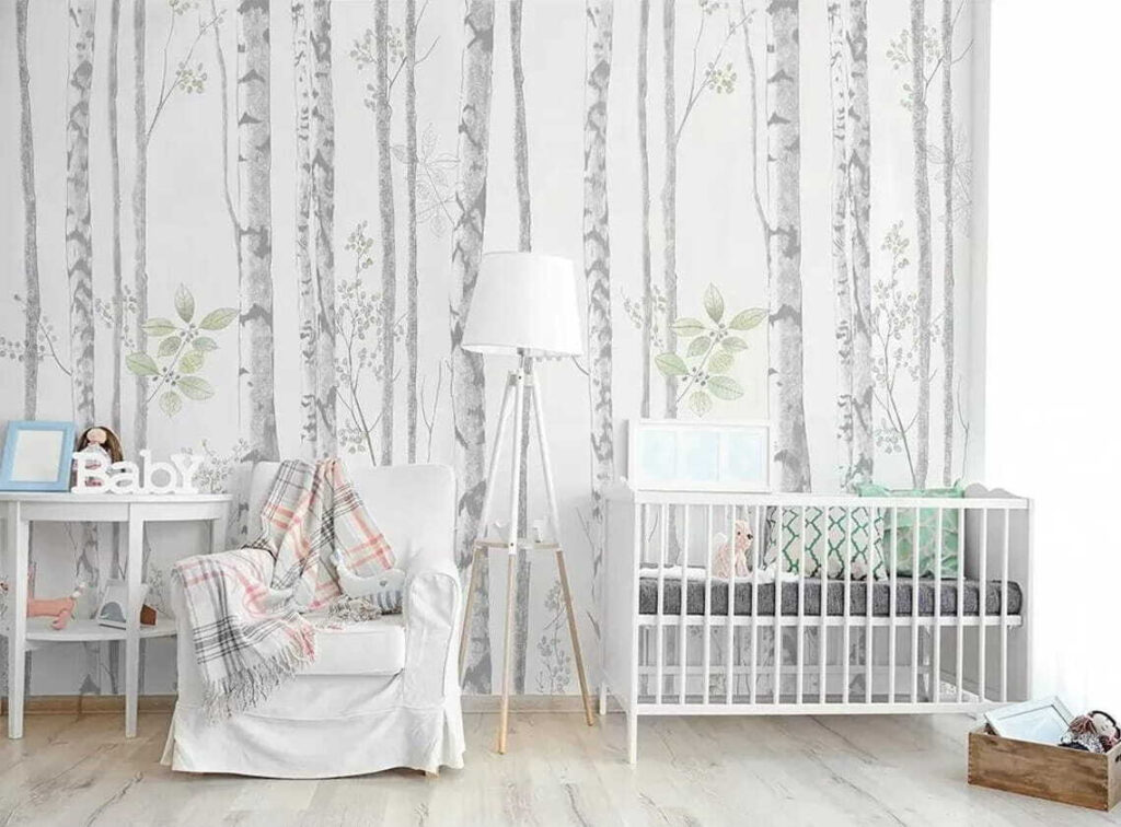 Wallpaper with trees and leaves Wallpaper with trees and leaves