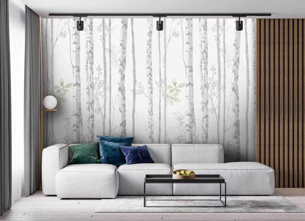 Wallpaper with trees and leaves Wallpaper with trees and leaves
