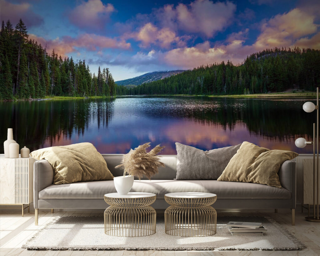 u58610pig9 1024x819 - Jezioro otoczone drzewami i górami - tegory