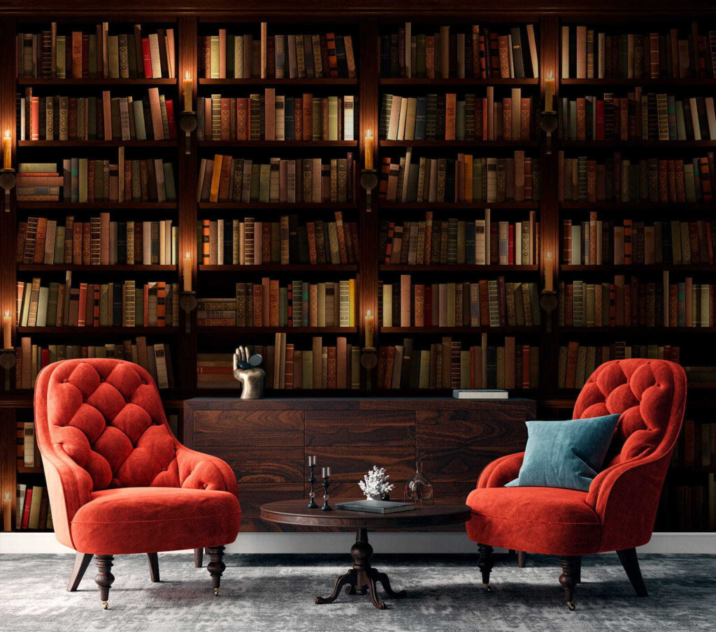 Large bookcase full of books Large bookcase full of books