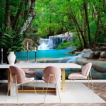 Fototapeta Wodospad w lesie