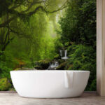 Fototapeta Strumień płynący przez las