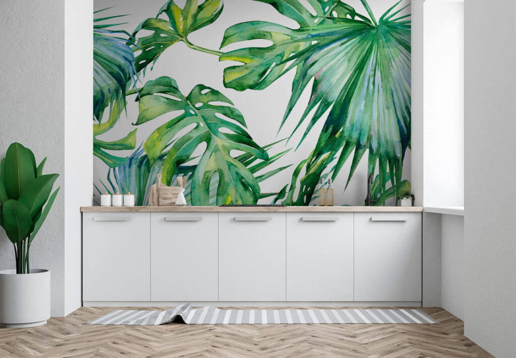 Lush green leaves in vibrant arrangement