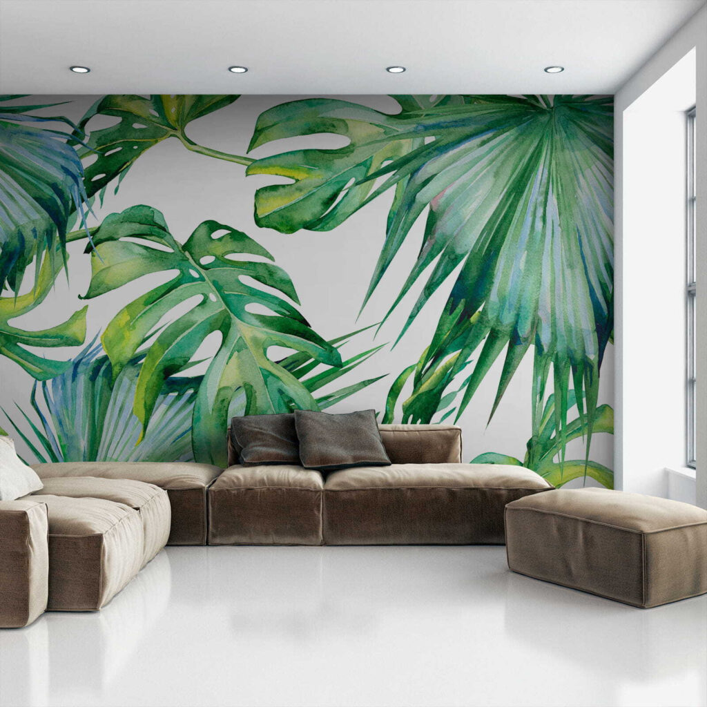 Lush green leaves in vibrant arrangement