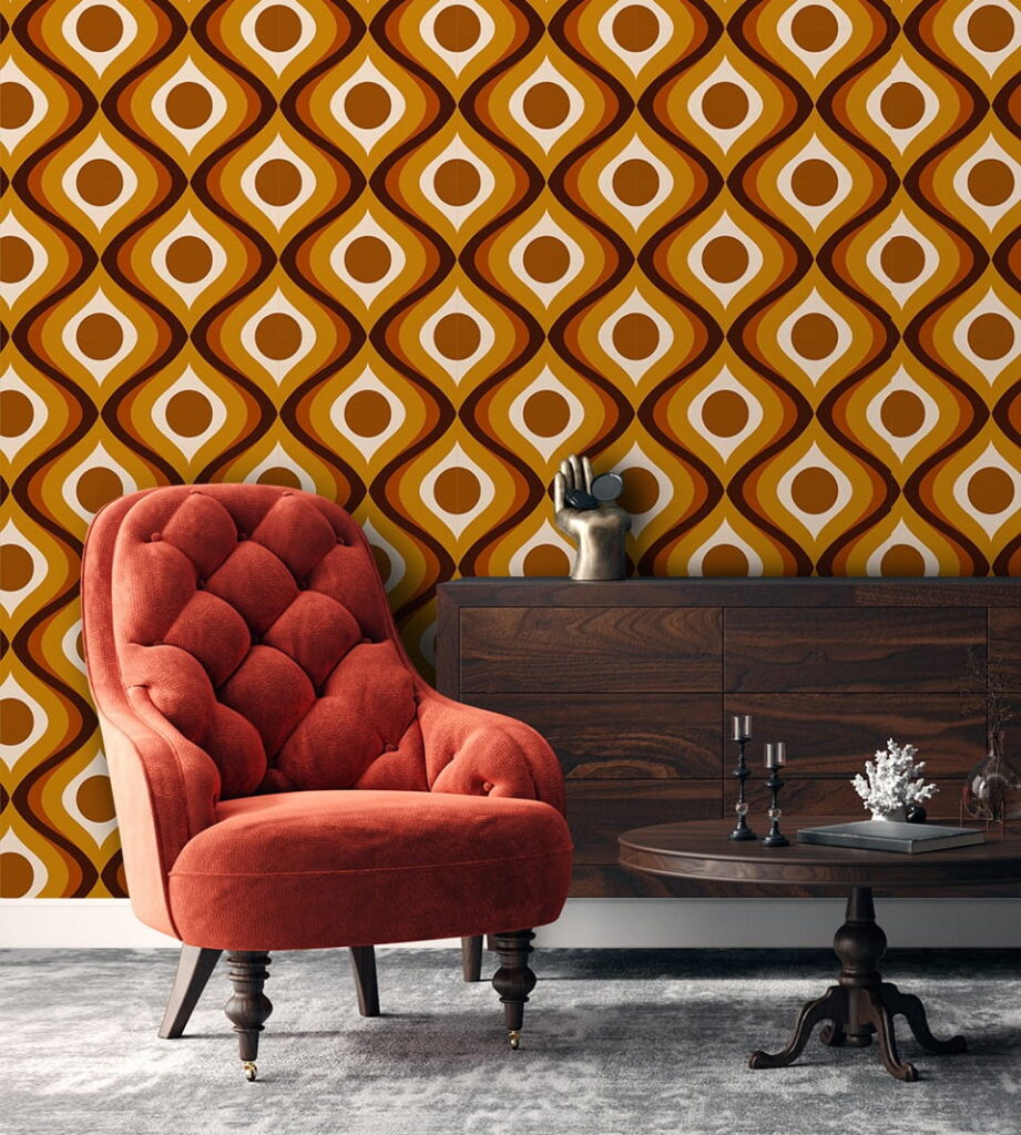 Pattern of circles and dots