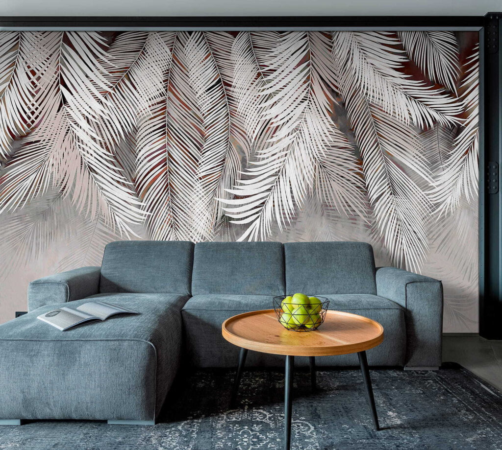 White feather on a gray surface White feather on a gray surface