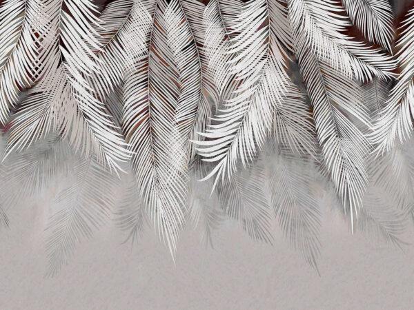 White feather on a gray surface White feather on a gray surface