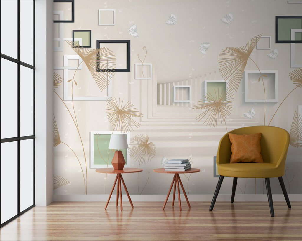 u40860pig3 1024x819 - Tapeta z białymi i brązowymi kwiatami i motylami - tegory