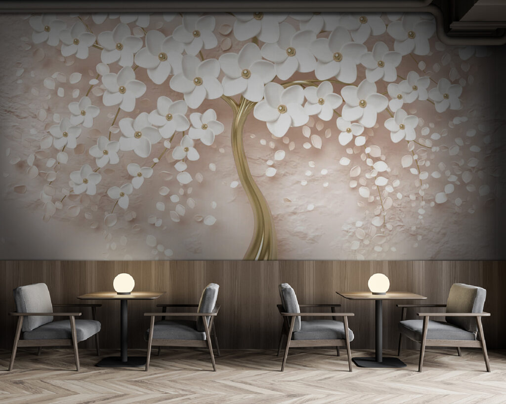 Elegant White Flowers in Elegant Vase