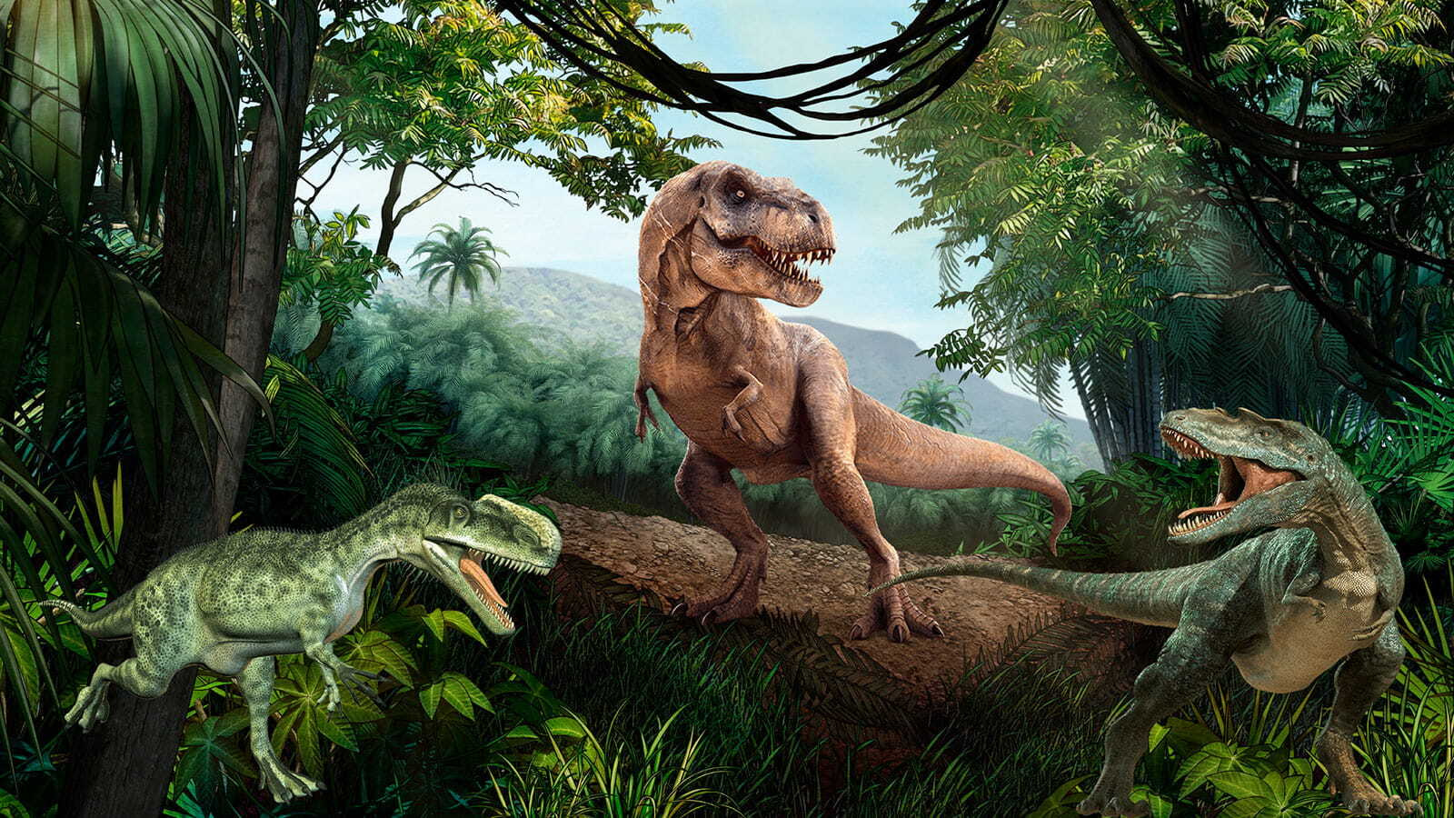 Dinosaur in a forest Dinosaur in a forest