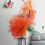 Fototapeta Motyl na kwiatku