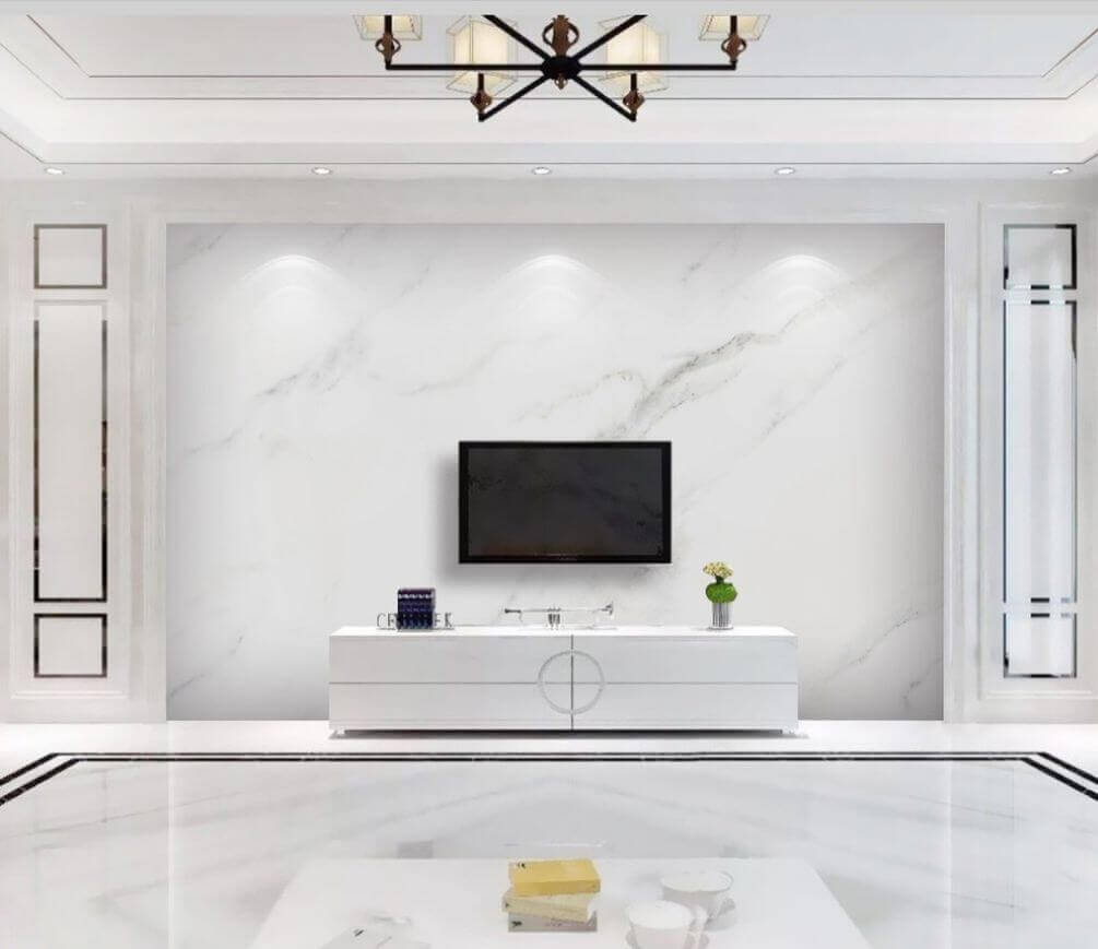 u33409pig1m - Powierzchnia z białego marmuru z czarnymi żyłkami - tegory