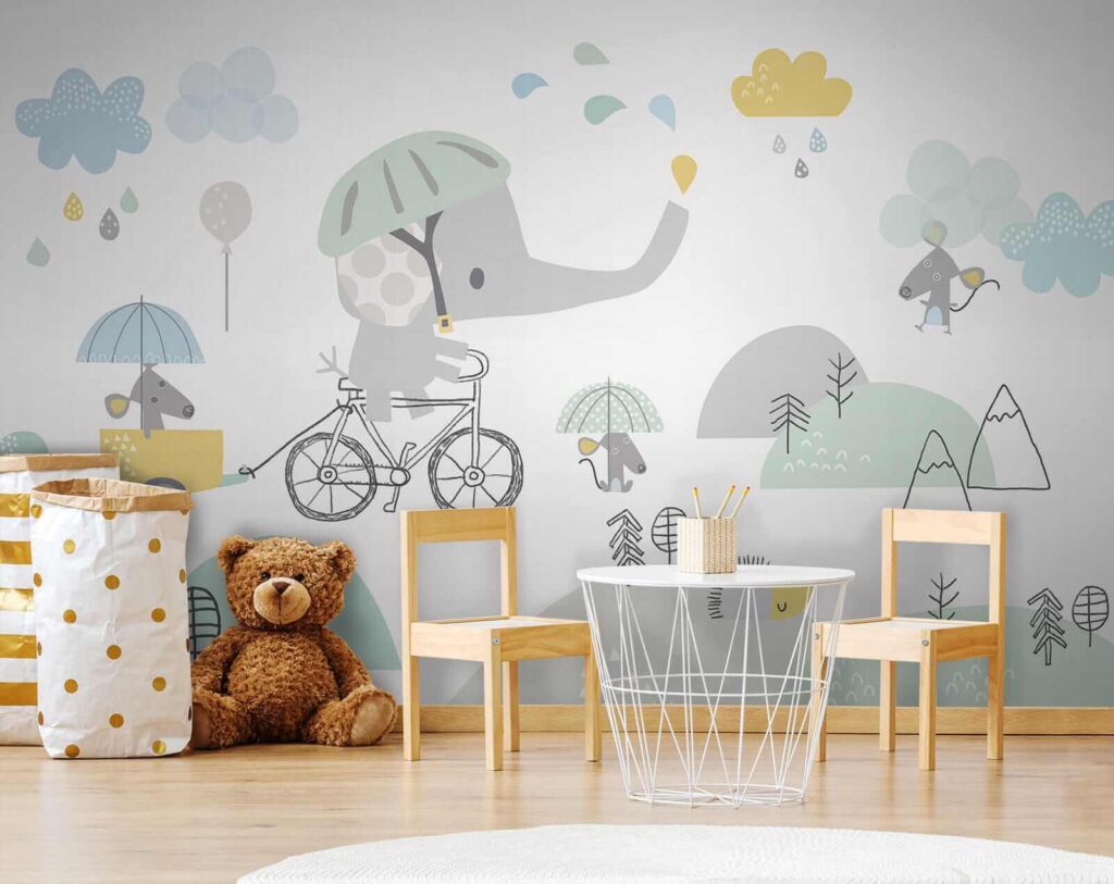 Słoń z kreskówki jadący na rowerze u28124pir7 1024x813 - Słoń z kreskówki jadący na rowerze - tegory