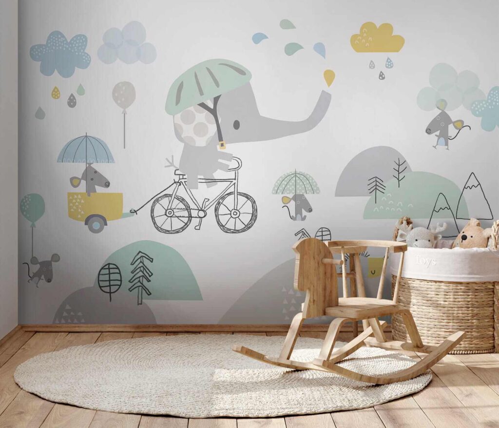 Słoń z kreskówki jadący na rowerze u28124pir4 1024x878 - Słoń z kreskówki jadący na rowerze - tegory